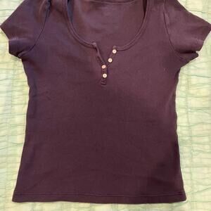 Navy blue button up shirt